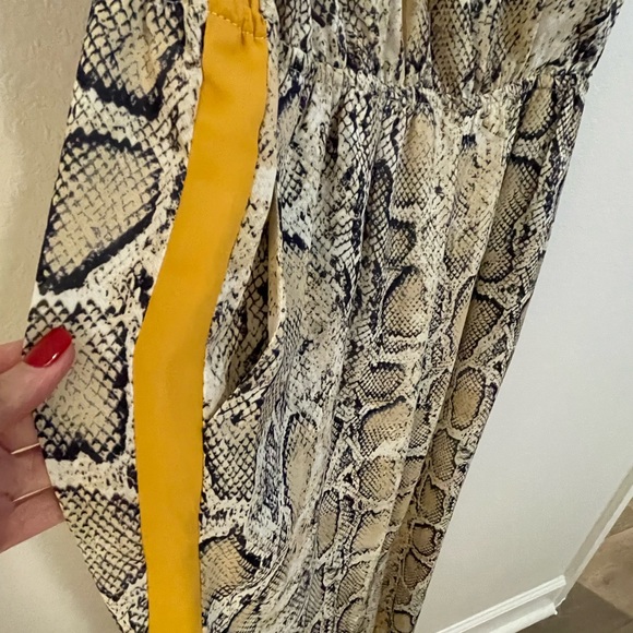 Harper Wren snake and golden pant jumpsuit size small - Picture 2 of 5